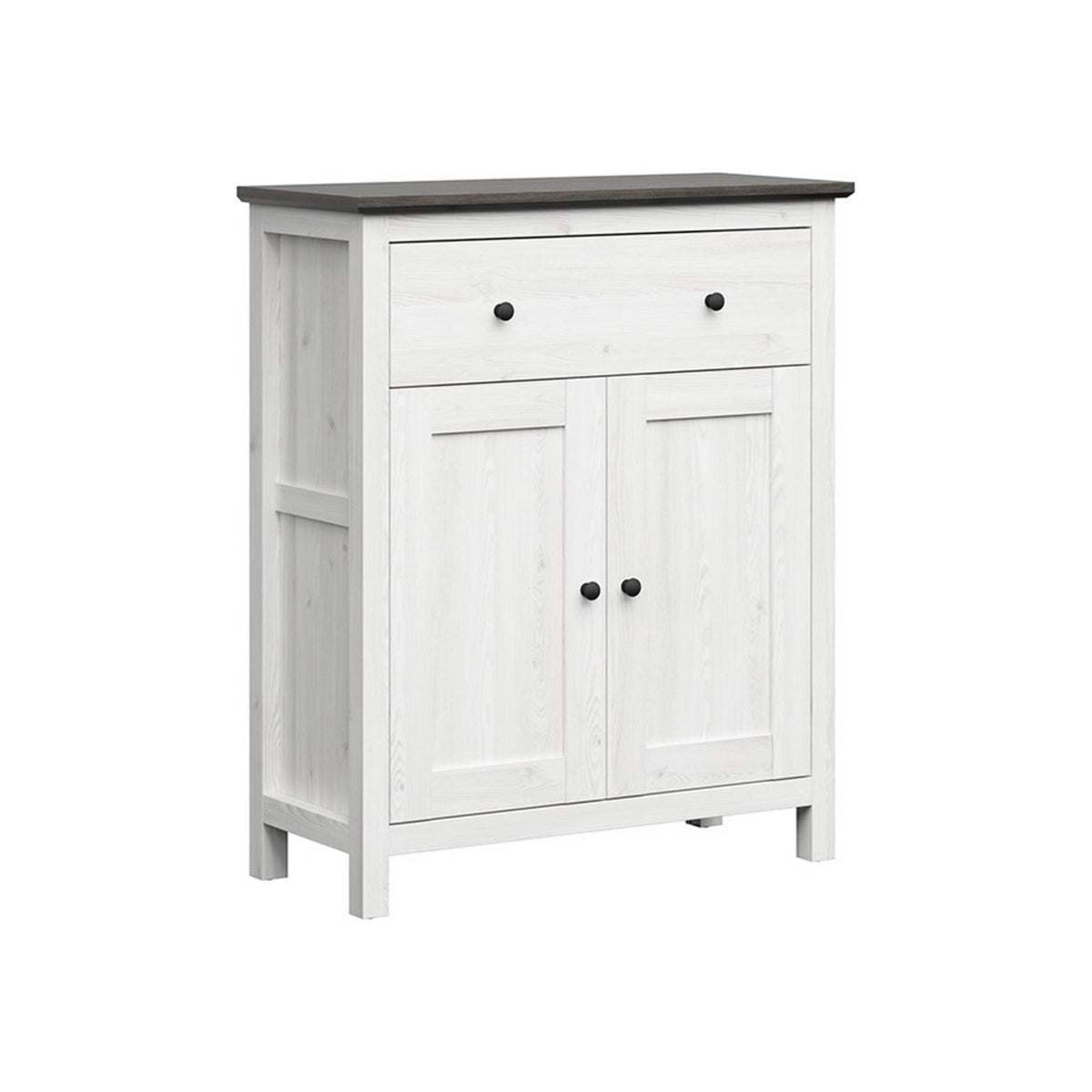 Comoda HESEN, zada sibiu deschis/pin larico, PAL, 101x44x121 cm