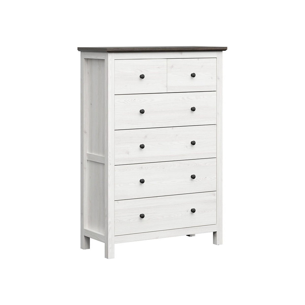 Comoda HESEN, zada sibiu deschis/pin larico, PAL, 101x44x145 cm