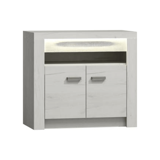Comoda INFINITY I-10, PAL, frasin alb, 96x72,5x42 cm
