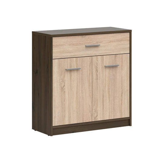 Comada NEPO PLUS, stejar nobil/stejar sonoma, PAL laminat, 80x34x84 cm