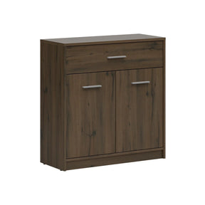 Comoda NEPO PLUS, stejar nobil, PAL laminat, 80x34x84 cm