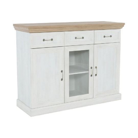 Comoda ROYAL K1S, PAL, pin nordic/stejar salbatic, 127x46X98 cm