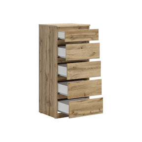 Comoda TETRIX, stejar wotan, PAL, 45x50x115 cm