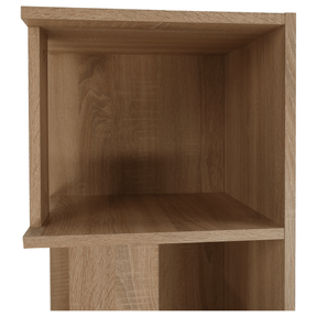 Biblioteca de colt KORIND, stejar sonoma, DTD laminat, 38x38x186.2 cm