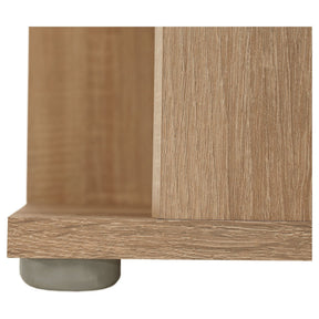 Biblioteca de colt KORIND, stejar sonoma, DTD laminat, 38x38x186.2 cm