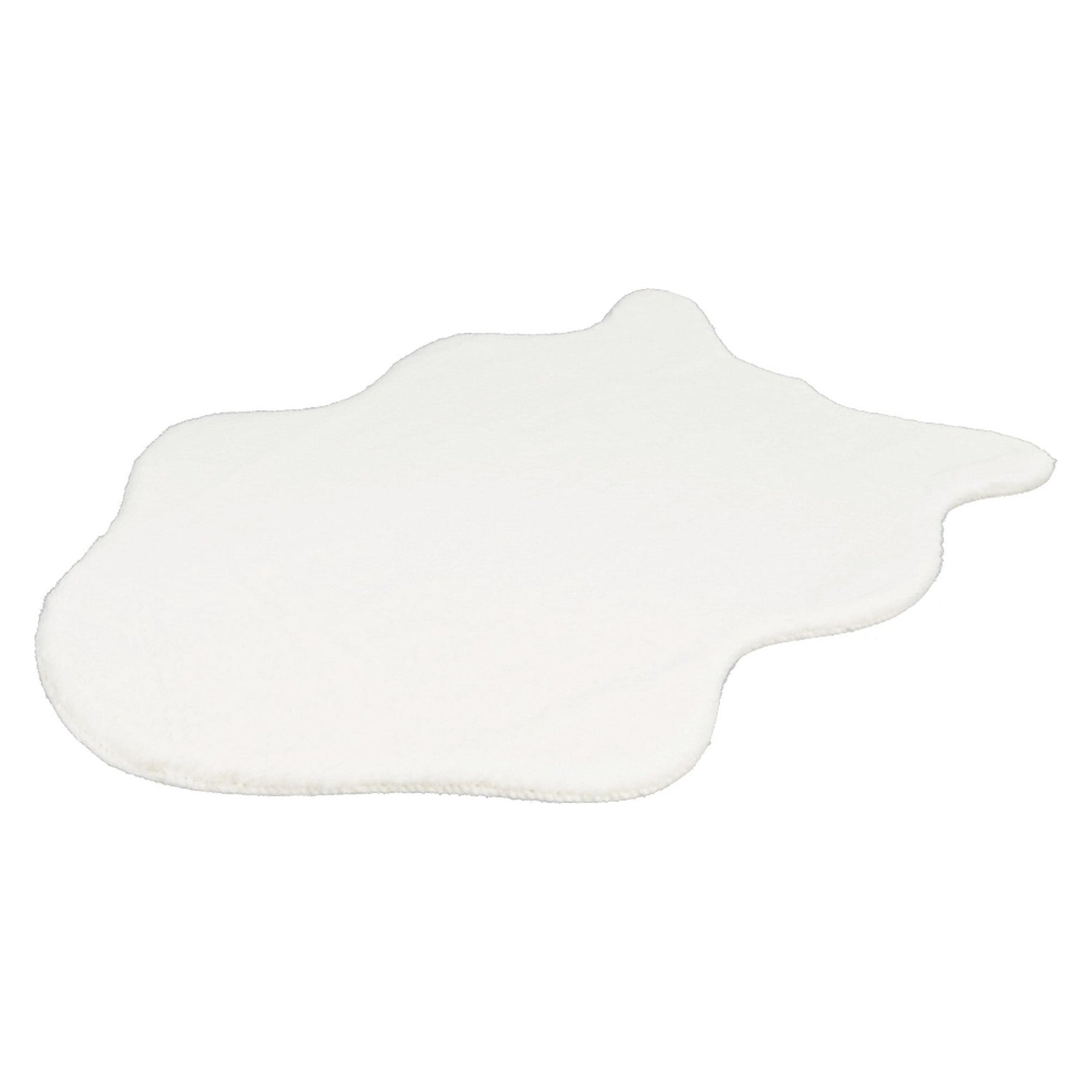 Covor din blana artificiala RABIT TYP 7, alb, 90X60 cm