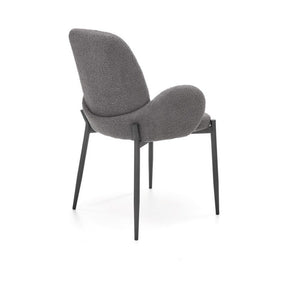 Scaun K477, gri/negru, stofa/metal, 58x58x89 cm