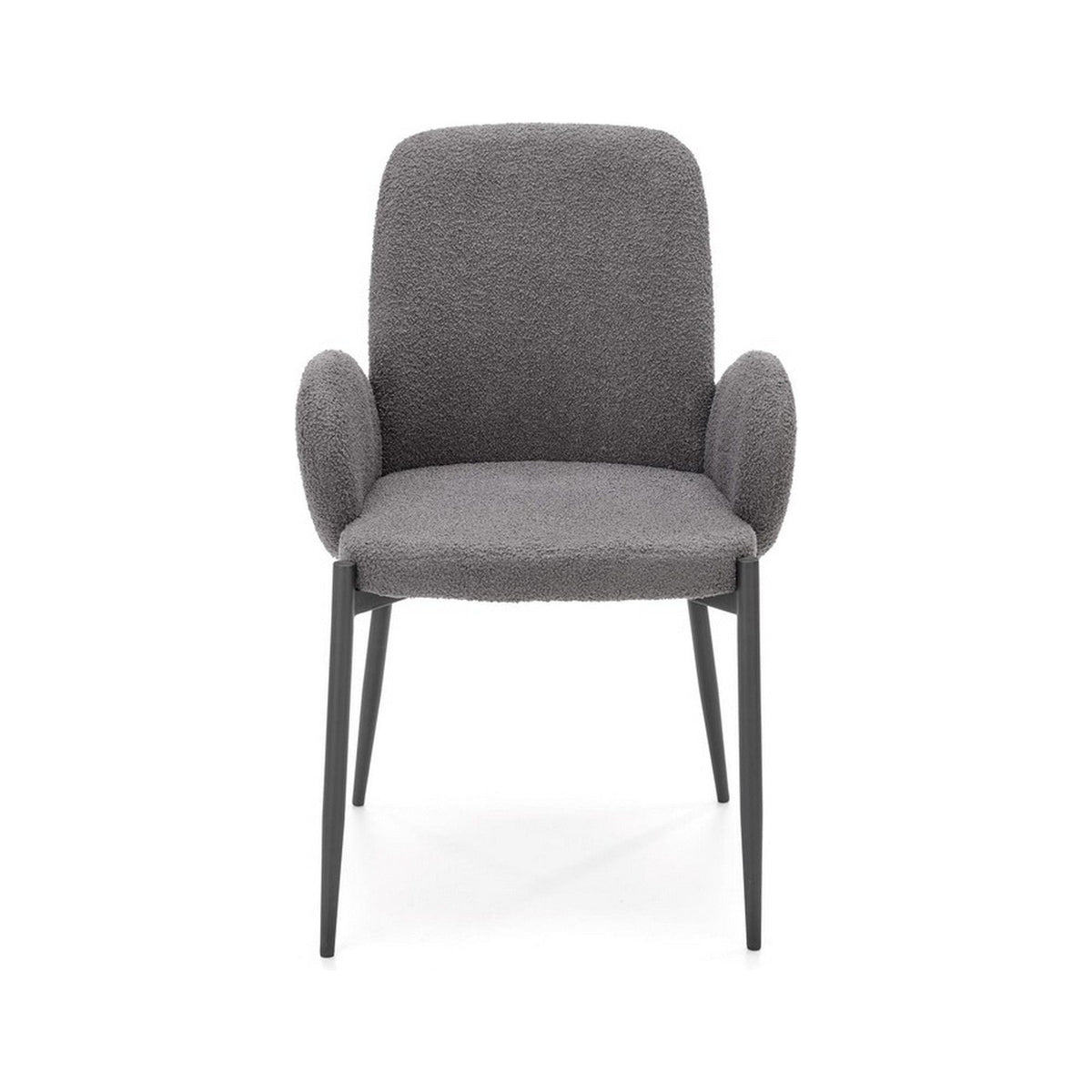 Scaun K477, gri/negru, stofa/metal, 58x58x89 cm