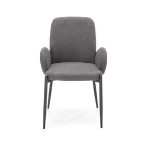 Scaun K477, gri/negru, stofa/metal, 58x58x89 cm