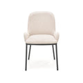 Scaun K481, alb/negru, stofa clasica/metal, 54x60x83 cm