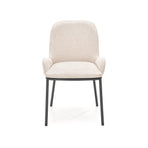 Scaun K481, alb/negru, stofa clasica/metal, 54x60x83 cm