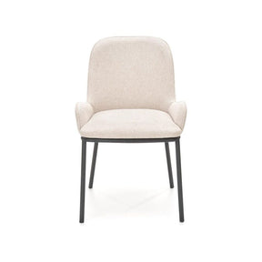 Scaun K481, alb/negru, stofa clasica/metal, 54x60x83 cm
