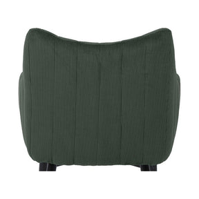 Scaun MONTE, stofa raiata verde/negru, 59x46x87 cm