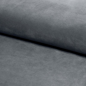 Scaun NUVO, stofa catifelata gri/negru, 62x47x86 cm