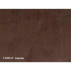Scaun ORFE, stofa raiata maro/negru, 45x40x86 cm