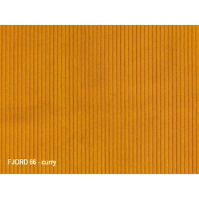 Scaun ORFE, stofa raiata galben curry/negru, 45x40x86 cm