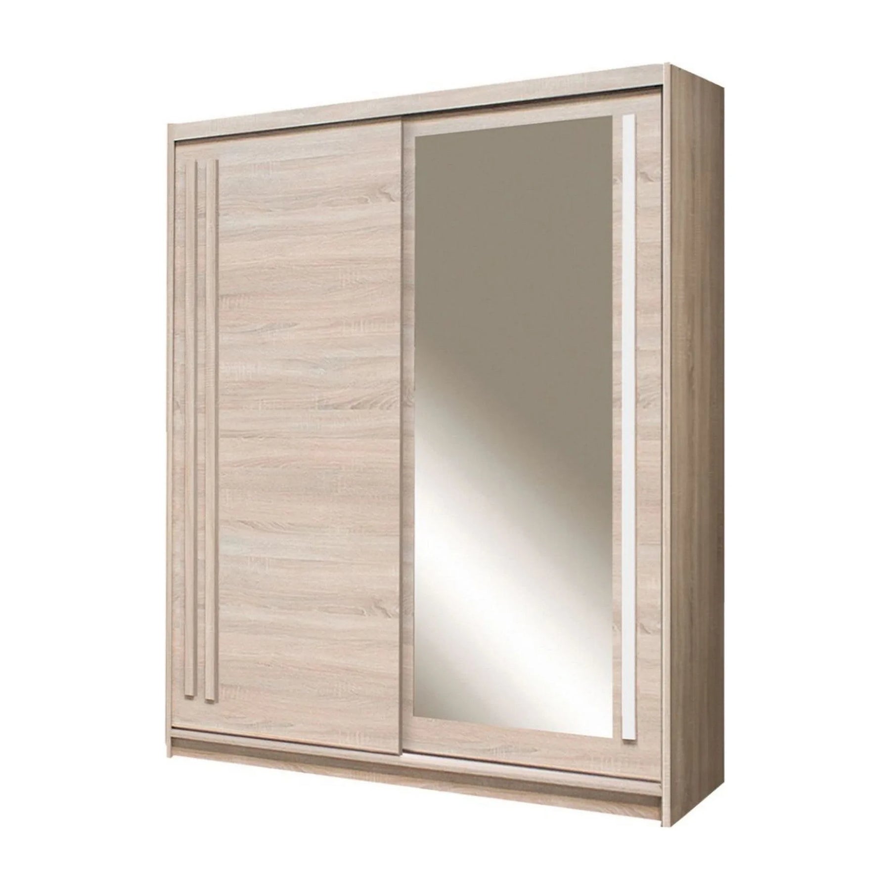 Dulap EFFECT, stejar sonoma, PAL melaminat, cu 2 usi, 175x59x215 cm