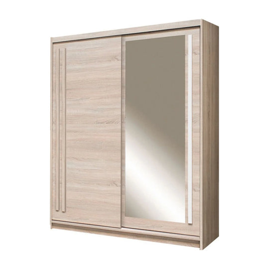 Dulap EFFECT, stejar sonoma, PAL melaminat, cu 2 usi, 175x59x215 cm