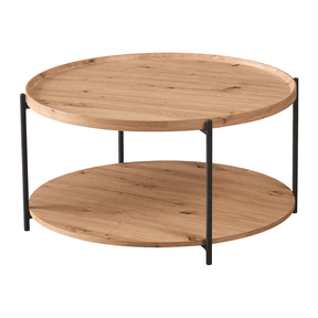 Masuta cafea LAPIS, stejar artisan/negru, 80x40 cm