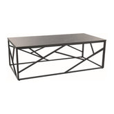 Masuta cafea ESCADA A III, gri/negru, ceramica/metal, 120x60x40 cm