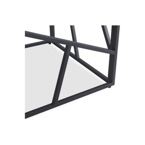 Masuta cafea UNIVERSE 2, gri/negru, ceramica/metal, 55x55x55 cm