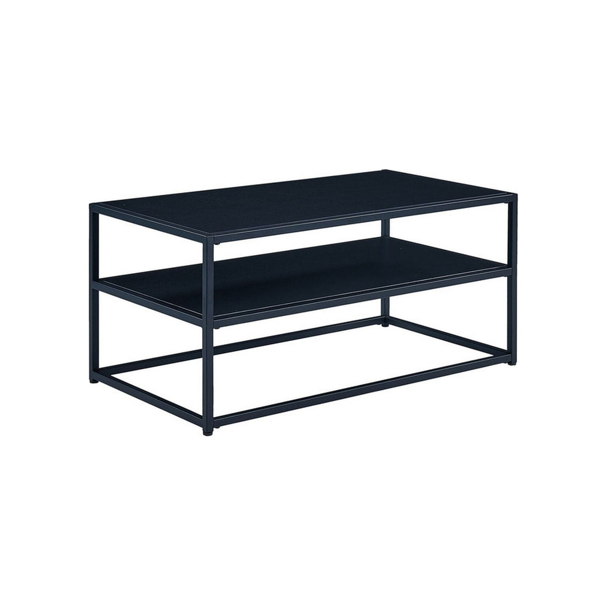 Masuta de cafea SYMPHONY A, neagra, PAL/metal, 90x50x42 cm