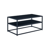 Masuta de cafea SYMPHONY A, neagra, PAL/metal, 90x50x42 cm