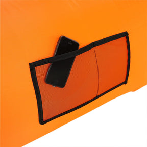 Fotoliu gonflabil LEBAG, nailon rezistent, portocaliu, 70x180/190/240 cm