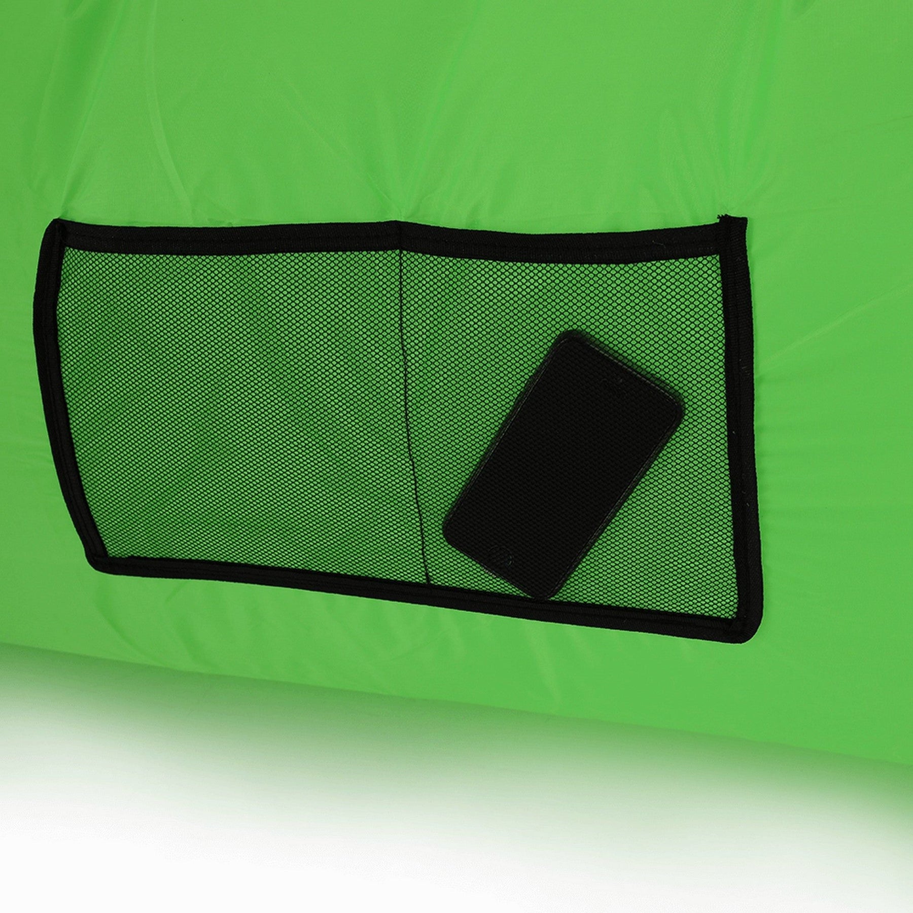 Fotoliu gonflabil LEBAG, nailon rezistent, verde, 70x180/190/240 cm