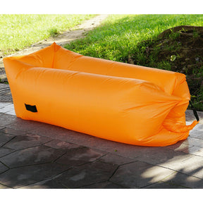 Fotoliu gonflabil LEBAG, nailon rezistent, portocaliu, 70x180/190/240 cm