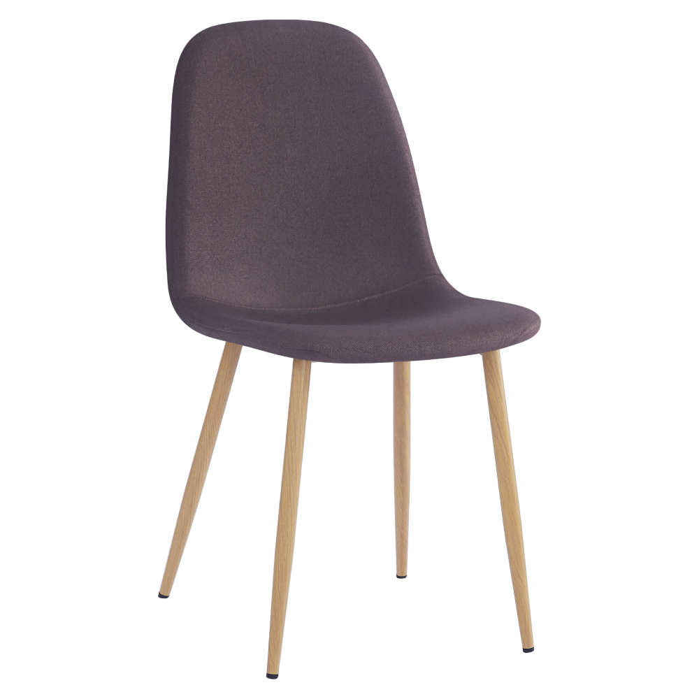 Scaun LEGA NEW, maro/fag, stofa/lemn, 45x56x85 cm