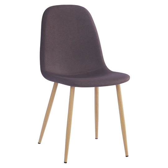 Scaun LEGA NEW, maro/fag, stofa/lemn, 45x56x85 cm