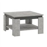 Masuta cafea LEJSY, gri beton/gri grafit, 68x68x41 cm