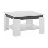 Masuta cafea LEJSY, alb/gri grafit, 68x68x41 cm