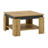 Masuta cafea LEJSY, stejar artisan/gri grafit, 68x68x41 cm