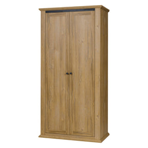 Dulap haine LEON combinat MZ2, stejar grand, 100x54x200 cm, 2 usi