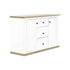 Comoda LEON MZ11, DTD laminat, alb/stejar grand, 140x45x87 cm