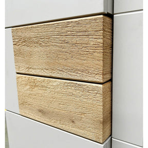 Set living BRUNO A, stejar/casmir, PAL laminat/sticla, 304 cm