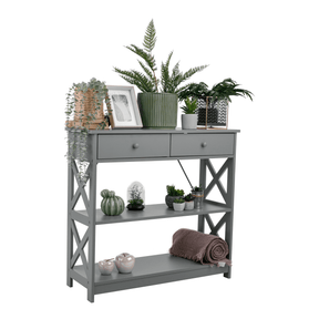 Consola LOMIR, gri, 86.6X30X80 cm