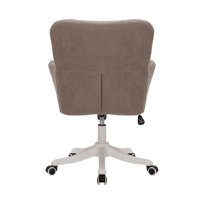 Scaun birou LOREL, grej, stofa clasica/metal, 64x67x89.5/99.5 cm