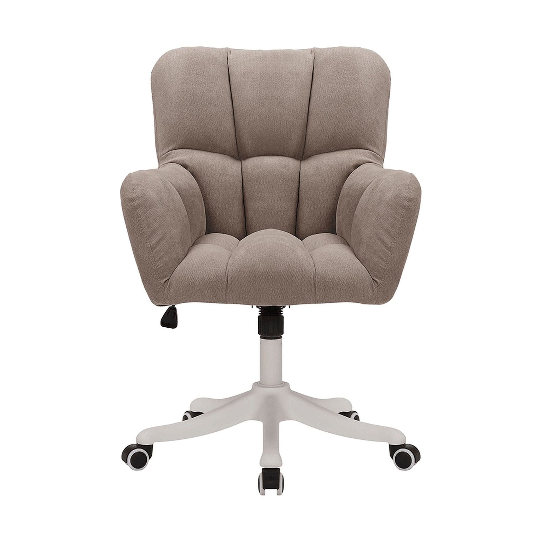 Scaun birou LOREL, grej, stofa clasica/metal, 64x67x89.5/99.5 cm