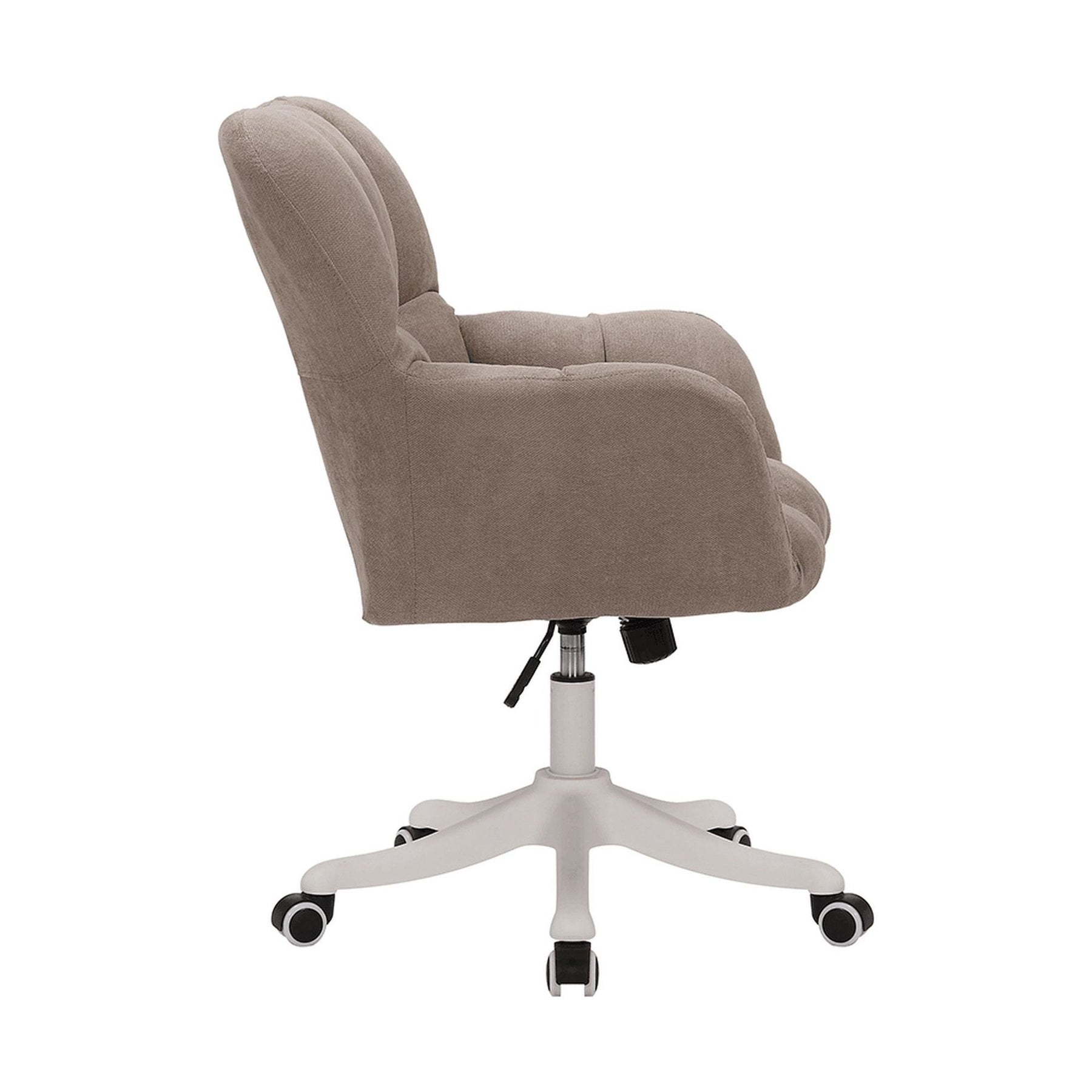 Scaun birou LOREL, grej, stofa clasica/metal, 64x67x89.5/99.5 cm