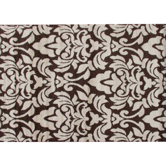 Covor LORENS, Living, Polipropilena, 133x190 cm, bej/ maro