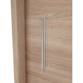 Dulap cu uși glisante LOW, stejar sonoma laminat, 180x61x215 cm