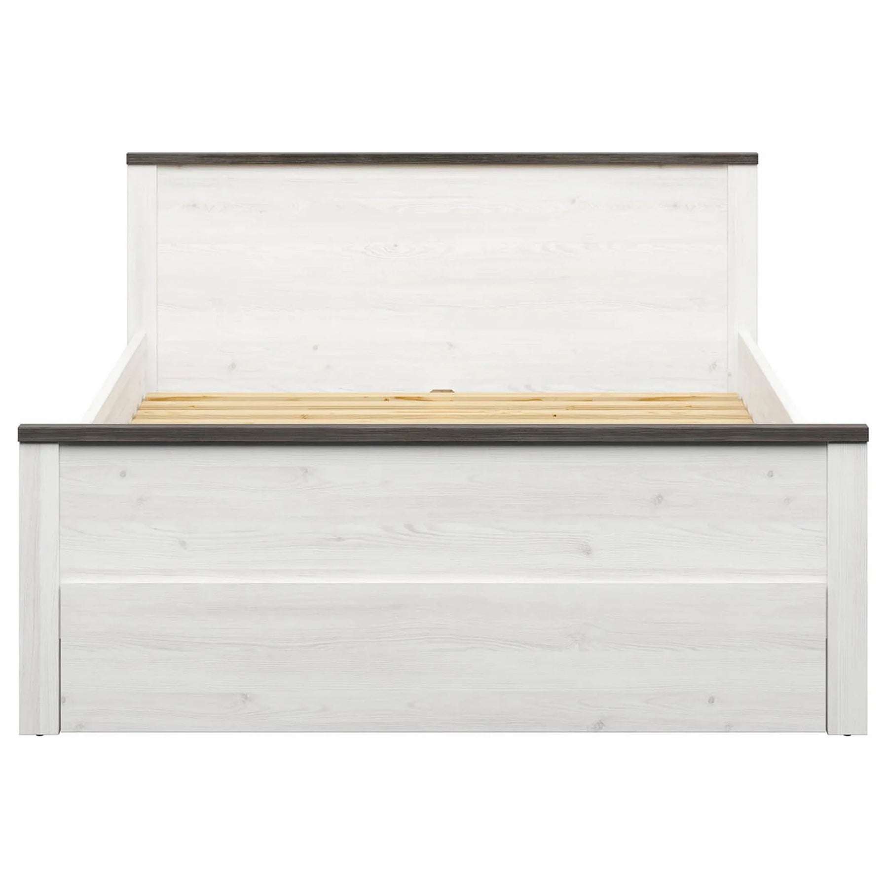 Cadru pat HESEN 160x200, pin deschis/pin larico, PAL