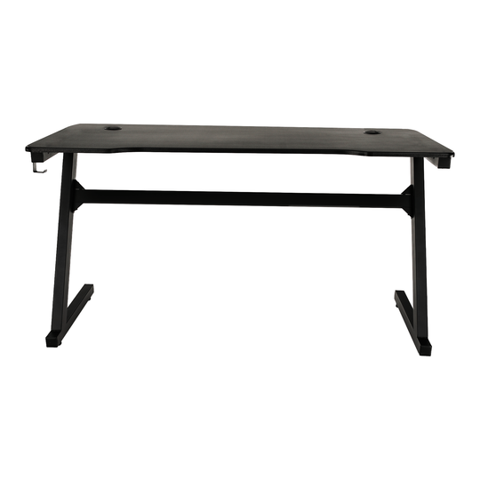 Birou MACKENZIE, negru/rosu, 140x60x75 cm