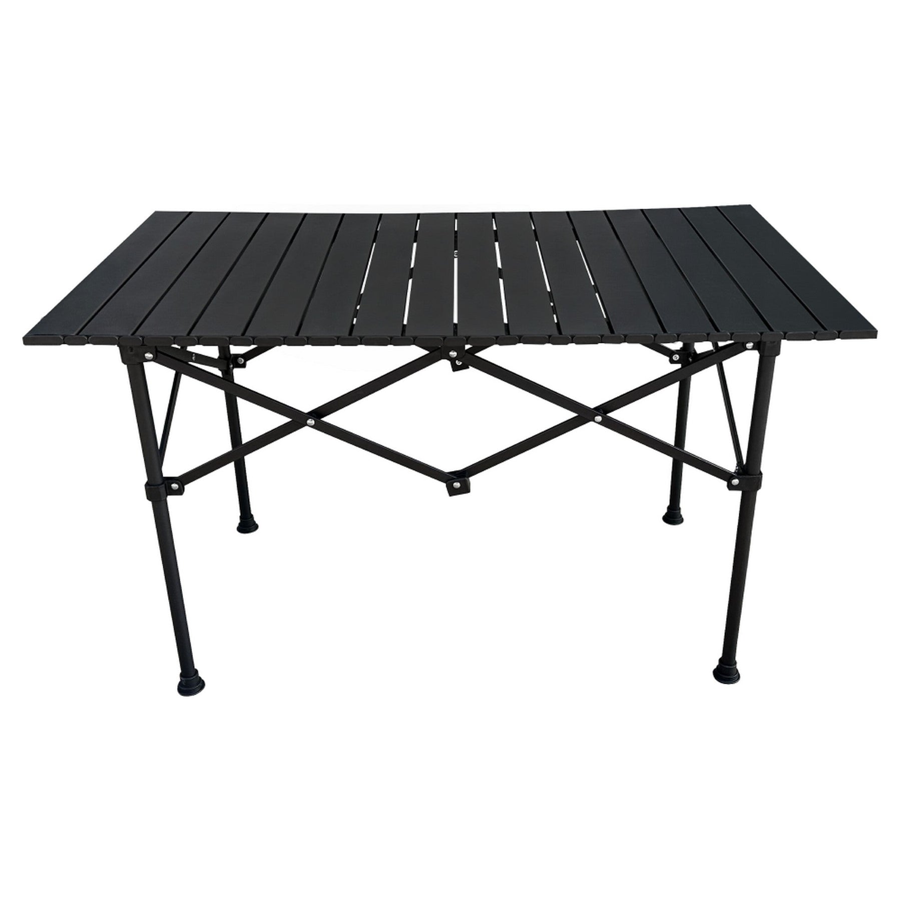 Masa gradina MAKUR, negru, metal, 95x54x55 cm