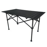 Masa gradina MAKUR, negru, metal, 95x54x55 cm