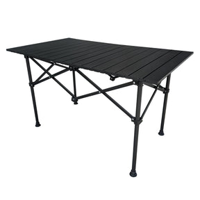 Masa gradina MAKUR, negru, metal, 95x54x55 cm