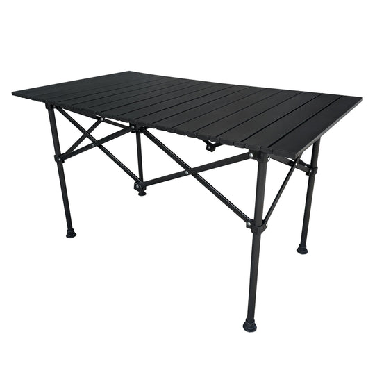 Masa gradina MAKUR, negru, metal, 95x54x55 cm